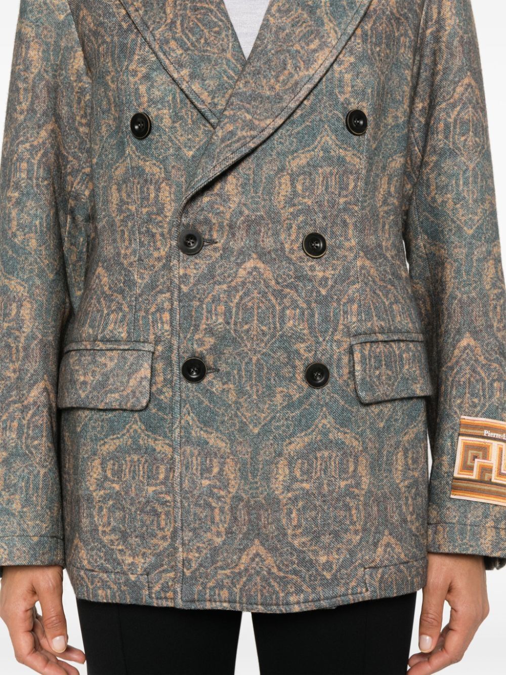 PIERRE LOUIS MASCIA Multicolour Wool Outerwear Jacket