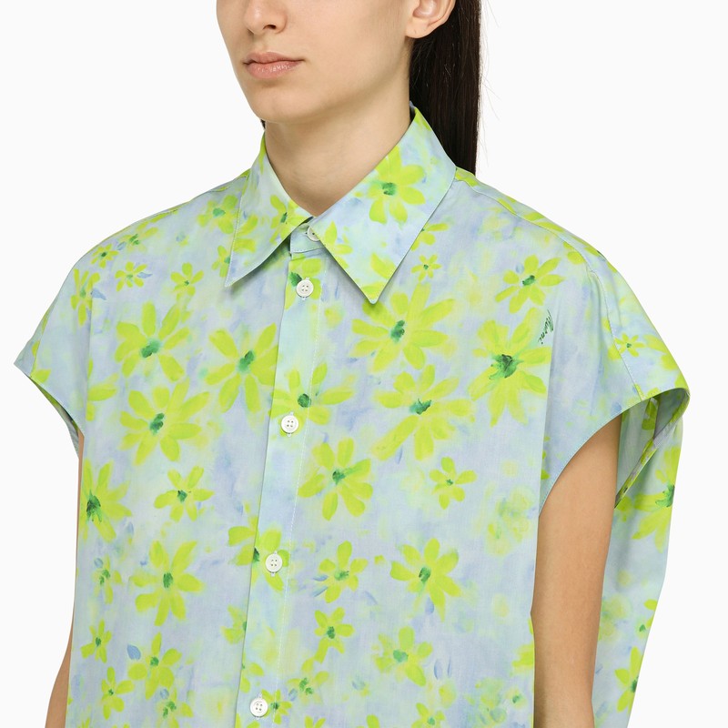 MARNI Floral Print Cotton Shirt for Women in SS24