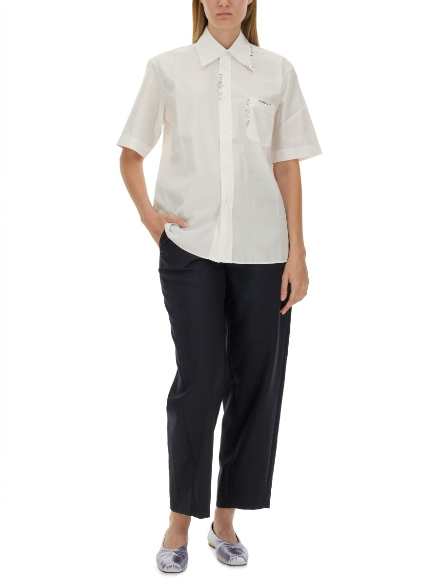 MARNI Regular Fit Logo Shirt for Women