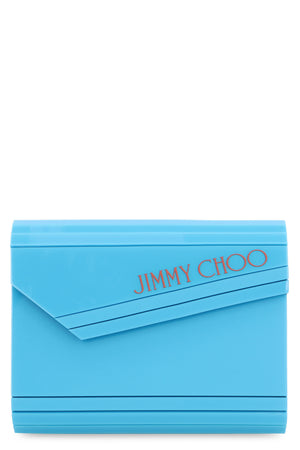 JIMMY CHOO Light Blue Acrylic Candy Clutch for Women - SS24