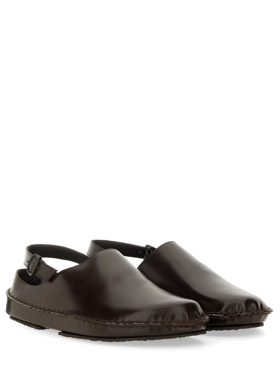 HEREU Stylish Leather Slingback Clogs for Men