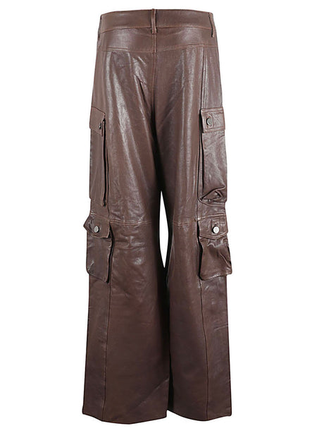 FERMAS CLUB 23FW Women's Straight Pants - Coffee Brown