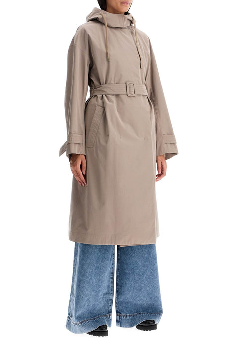 MAX MARA LEISURE Women's Waterproof Trench Jacket with Removable Vest