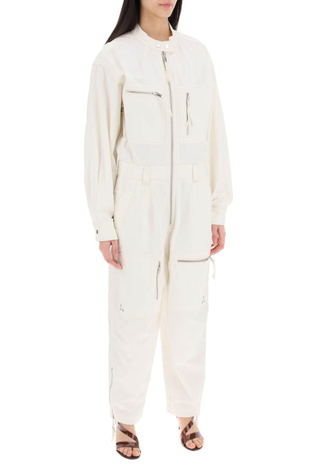 ISABEL MARANT ETOILE Organic Cotton Workwear Jumpsuit for Women | SS24 Collection