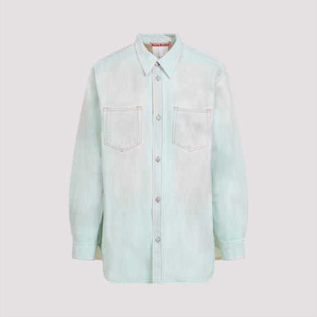 ACNE STUDIOS Men's Cotton Button-Up Shirt