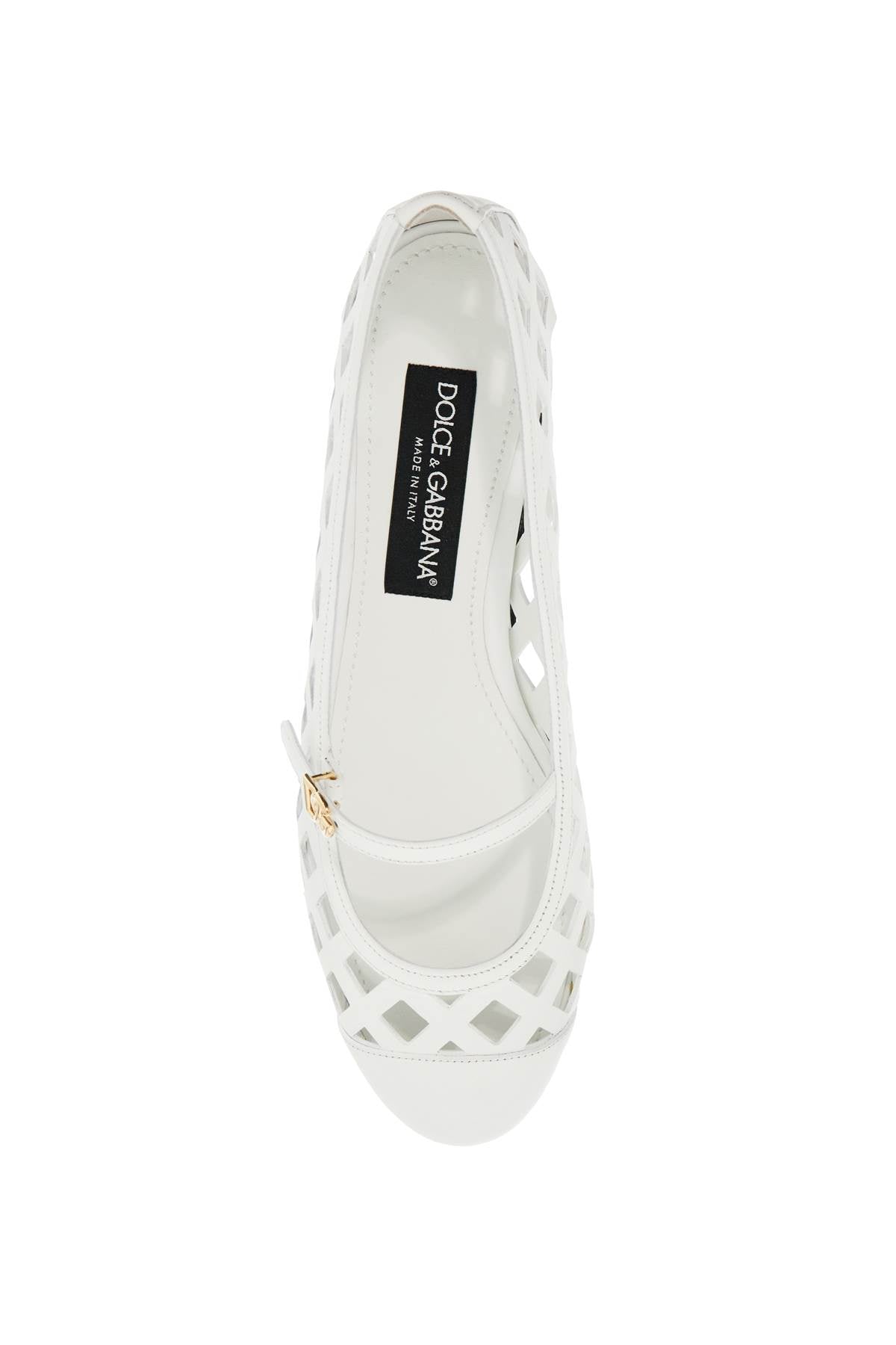 DOLCE & GABBANA Elegant White Ballerina Sandals for Women