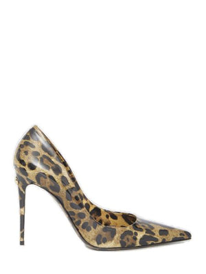 DOLCE & GABBANA Leopard Print Pointed-Toe Pumps for Women - Fall/Winter 2024