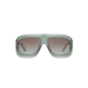 DIOR Dark Havana and Blue Women's Sunglasses