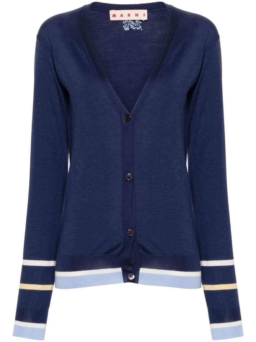 Áo Khoác Cardigan Màu Xanh Navy Cho Nữ Mùa Xuân