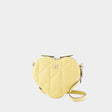 COACH Yellow Leather Heart Crossbody for Women - SS24 Collection