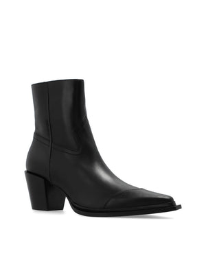 JIMMY CHOO CECE Lustrous Calf Leather Ankle Boots