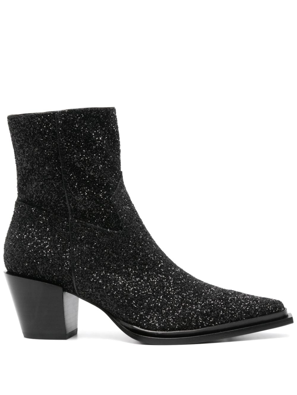 JIMMY CHOO CECE AB 60 GLITTERED BOOTS