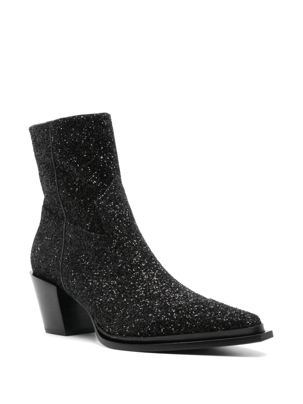 JIMMY CHOO CECE AB 60 GLITTERED BOOTS