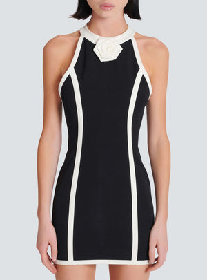 BALMAIN Black Contrast Lines Vest for Women - SS24 Collection