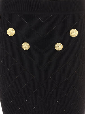 女装黑色6颗扣扣裙 - SS24系列
