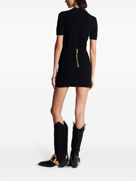 BALMAIN Knit Mini Skirt - Available in Size 38