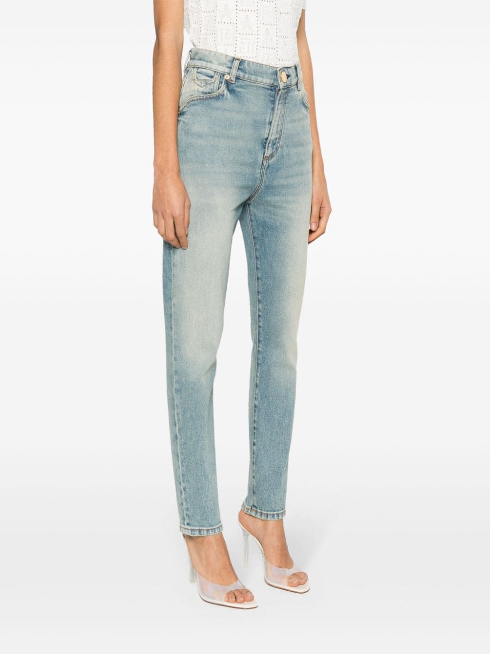 BALMAIN Women's Bluejeans Pants for SS24