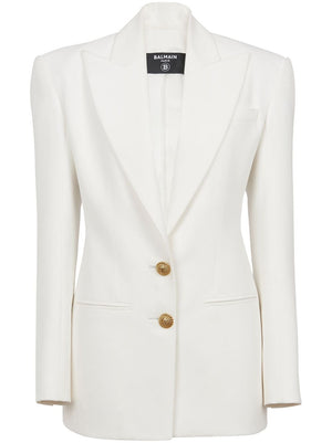 BALMAIN Designer Fitted Blazer for Women from SS24 Collection