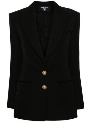 BALMAIN 2024 Black Outerwear Jacket for Women