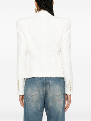 BALMAIN White 24SS Jacket for Women