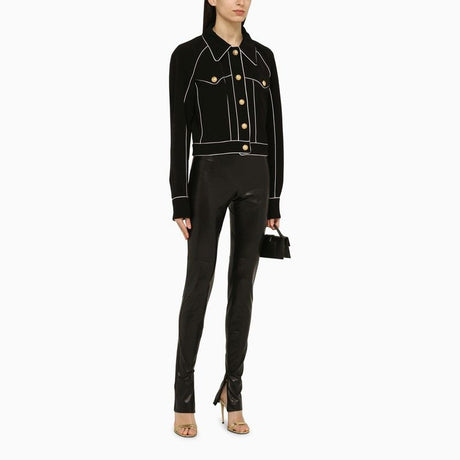 Stylish Black Viscose Western Jacket for Women