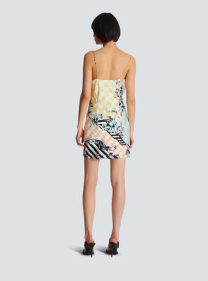 BALMAIN Multicolor Sleeveless Print Vest for Women - SS24 Collection