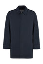 WOOLRICH Men's Navy Nylon Trench Jacket for SS24