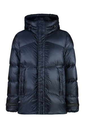 WOOLRICH Hooded Nylon Down Jacket for Men