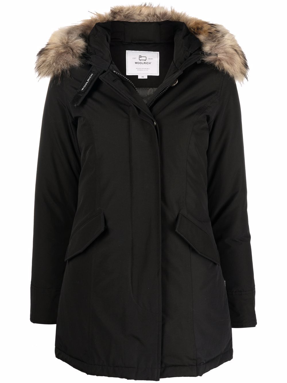 WOOLRICH Elegant Arctic Parka with Faux Fur Trim