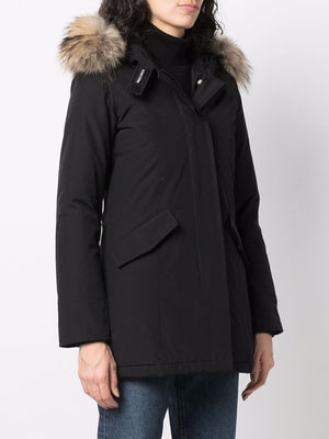 WOOLRICH Elegant Arctic Parka with Faux Fur Trim