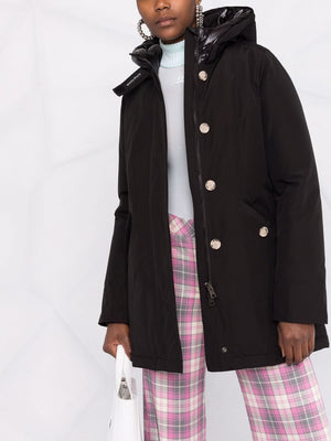 WOOLRICH Arctic Feather Down Parka Jacket in Black