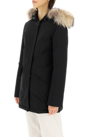 WOOLRICH Luxury Arctic Parka Jacket with Removable Fur Trim - Size XS