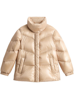 WOOLRICH Glossy Down Padded Quilt Jacket for Women