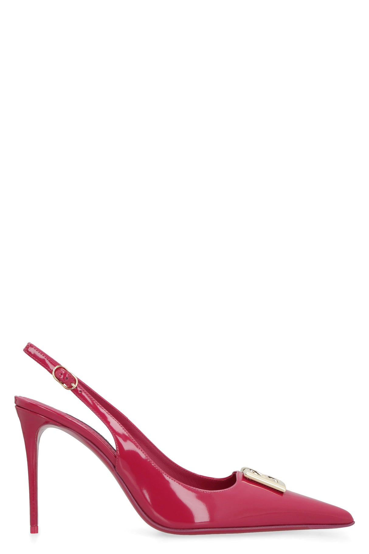 Cyclamen Leather Slingback Pumps for Women - DOLCE & GABBANA