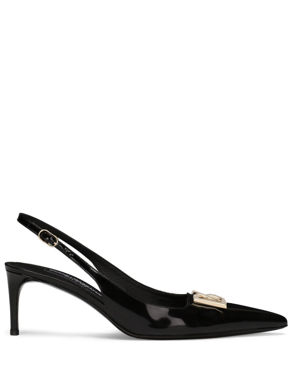 DOLCE & GABBANA Timeless Patent Pumps - Beige