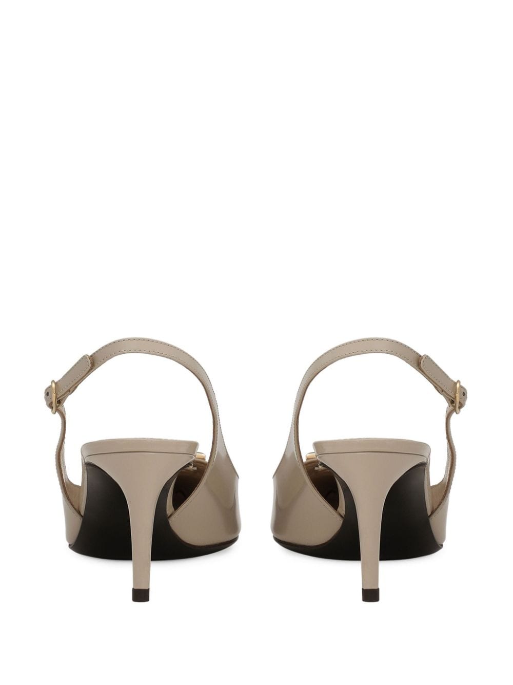 DOLCE & GABBANA Timeless Patent Pumps - Beige