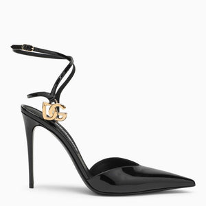 DOLCE & GABBANA Elegant Black Patent Leather Slingback for Women