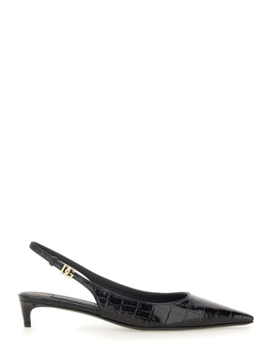 DOLCE & GABBANA Stylish Leather Slingback Pumps for Women