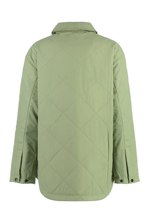 Quilted Overshirt for Women in Green