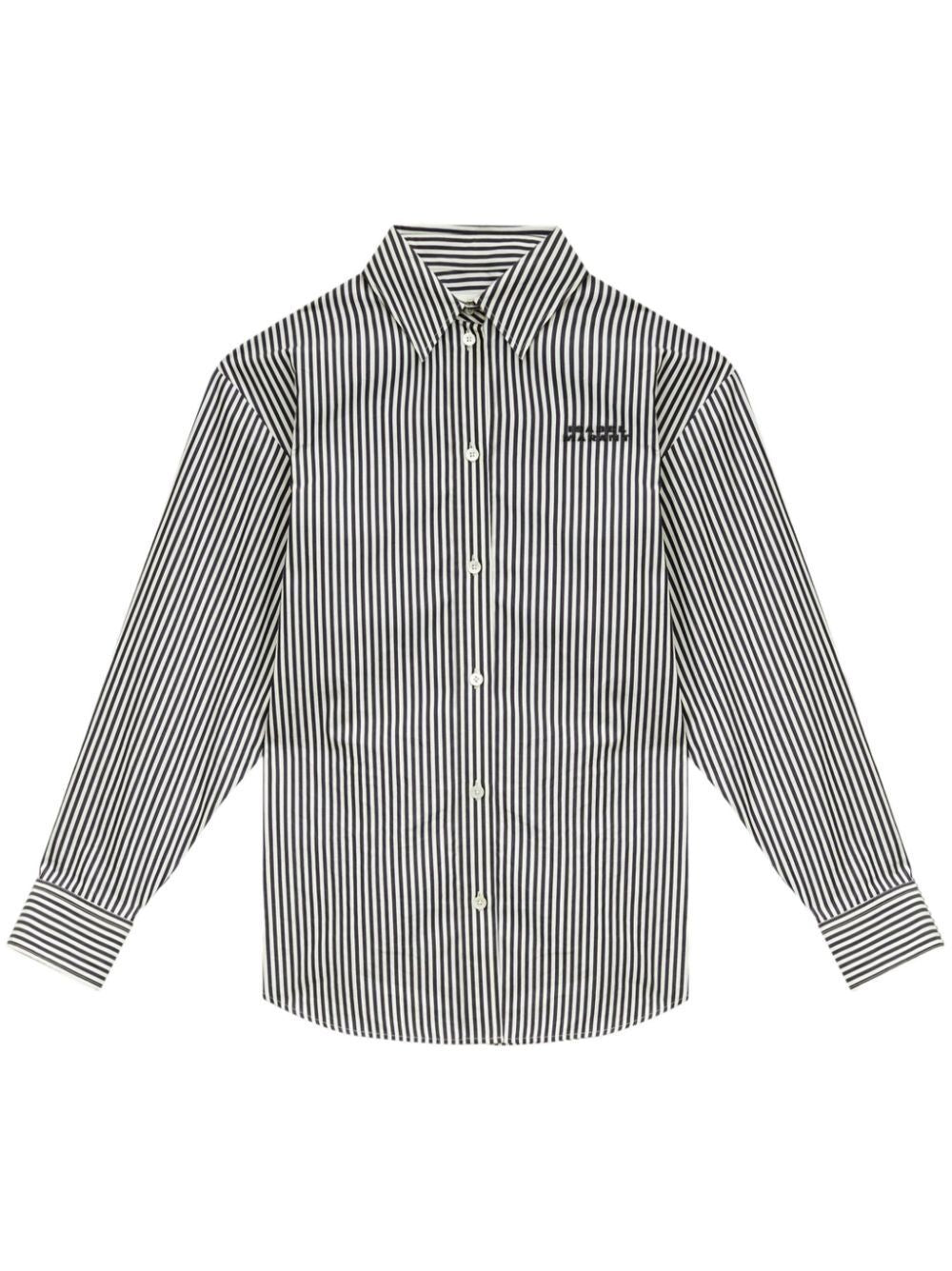 ISABEL MARANT Elegant Striped Silk Blend Shirt