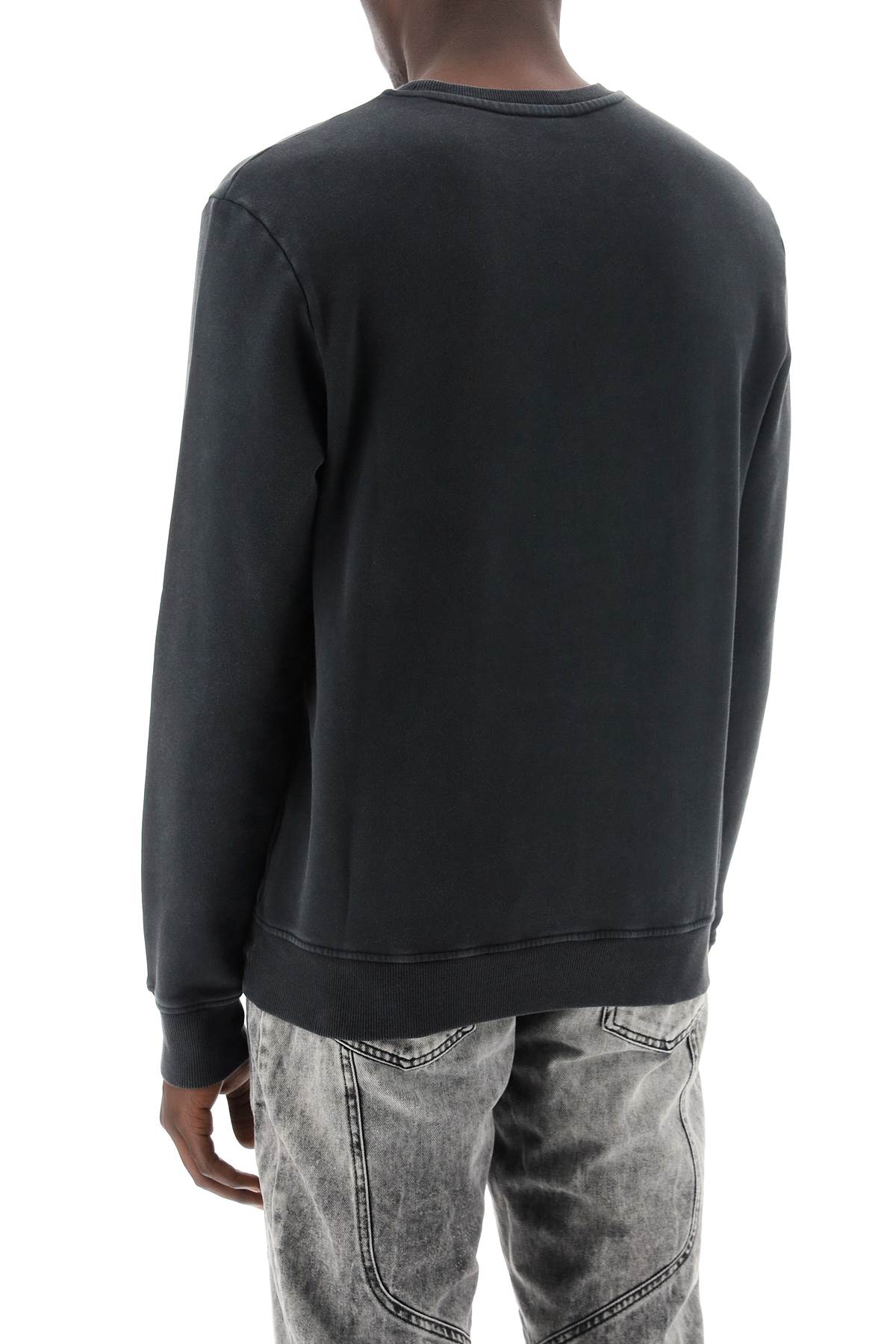 BALMAIN Vintage Crewneck Sweatshirt for Men in Grey - SS24 Collection