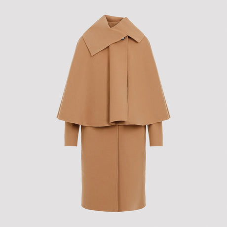 CHLOÉ Luxurious Nude Cashmere-Wool Blend Jacket