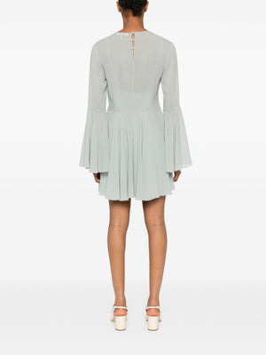 CHLOÉ Elegant Silk Mini Dress with Flared Skirt