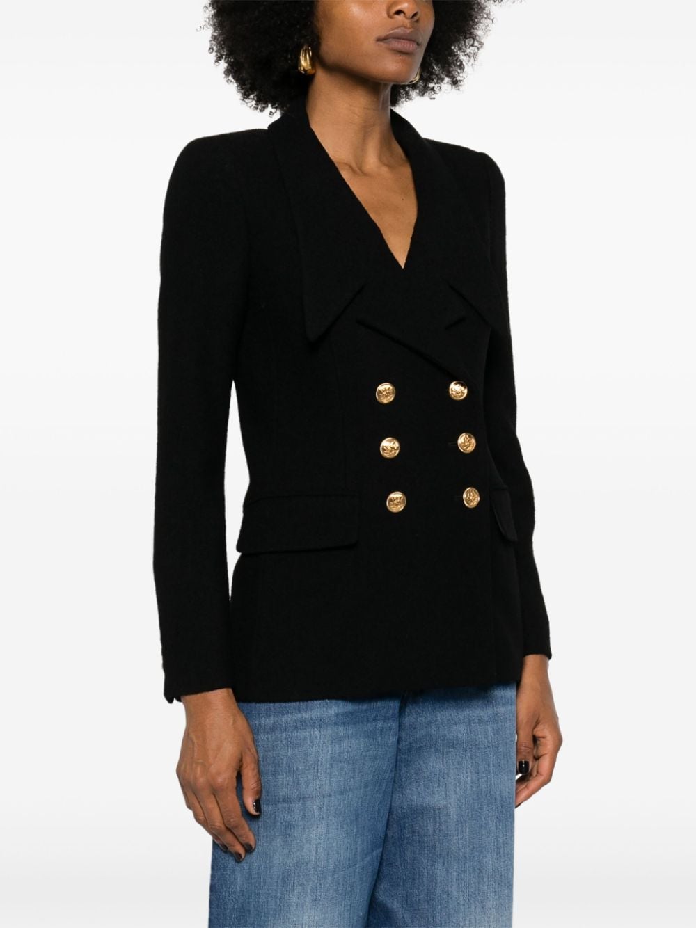 CHLOÉ Elegant Double-Breasted Wool Blazer