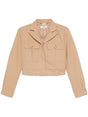 CHLOÉ Mini Camel Jacket with Golden Buttons