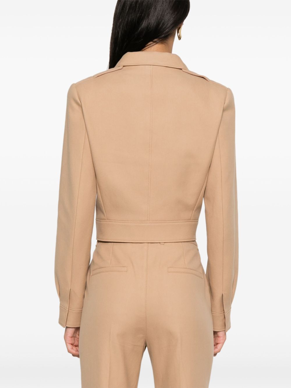 CHLOÉ Mini Camel Jacket with Golden Buttons