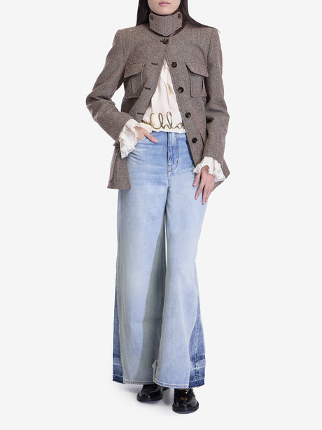 CHLOÉ High-Rise Wide Leg Denim Jeans