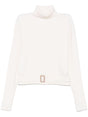 CHLOÉ Wool Blend Knit Jumper with Belted Waist