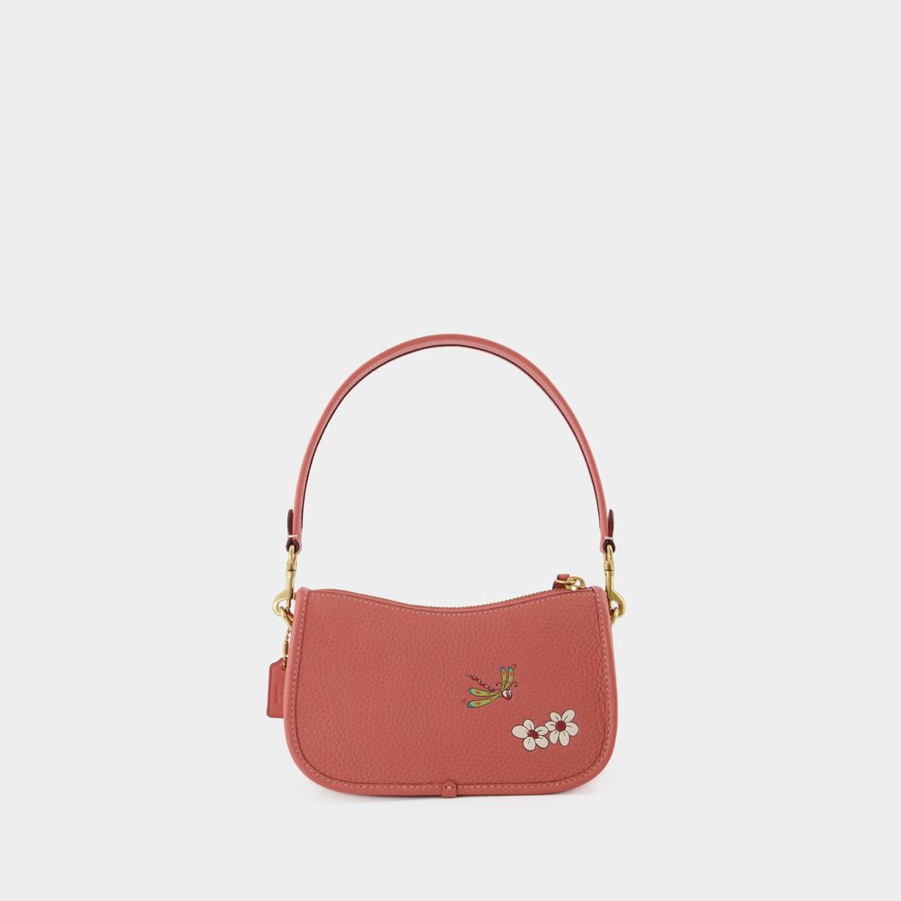 COACH Pink Mixed Material Hobo Tote for Women