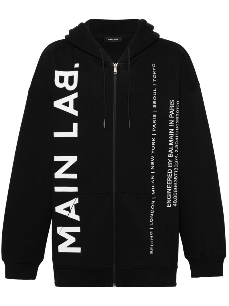 Áo Hoodie Đen Nam 24SS